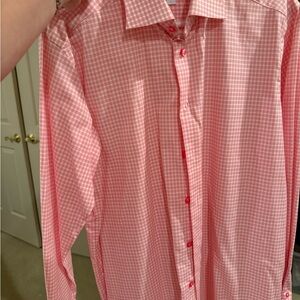Eton Pink Gingham Casual Shirt